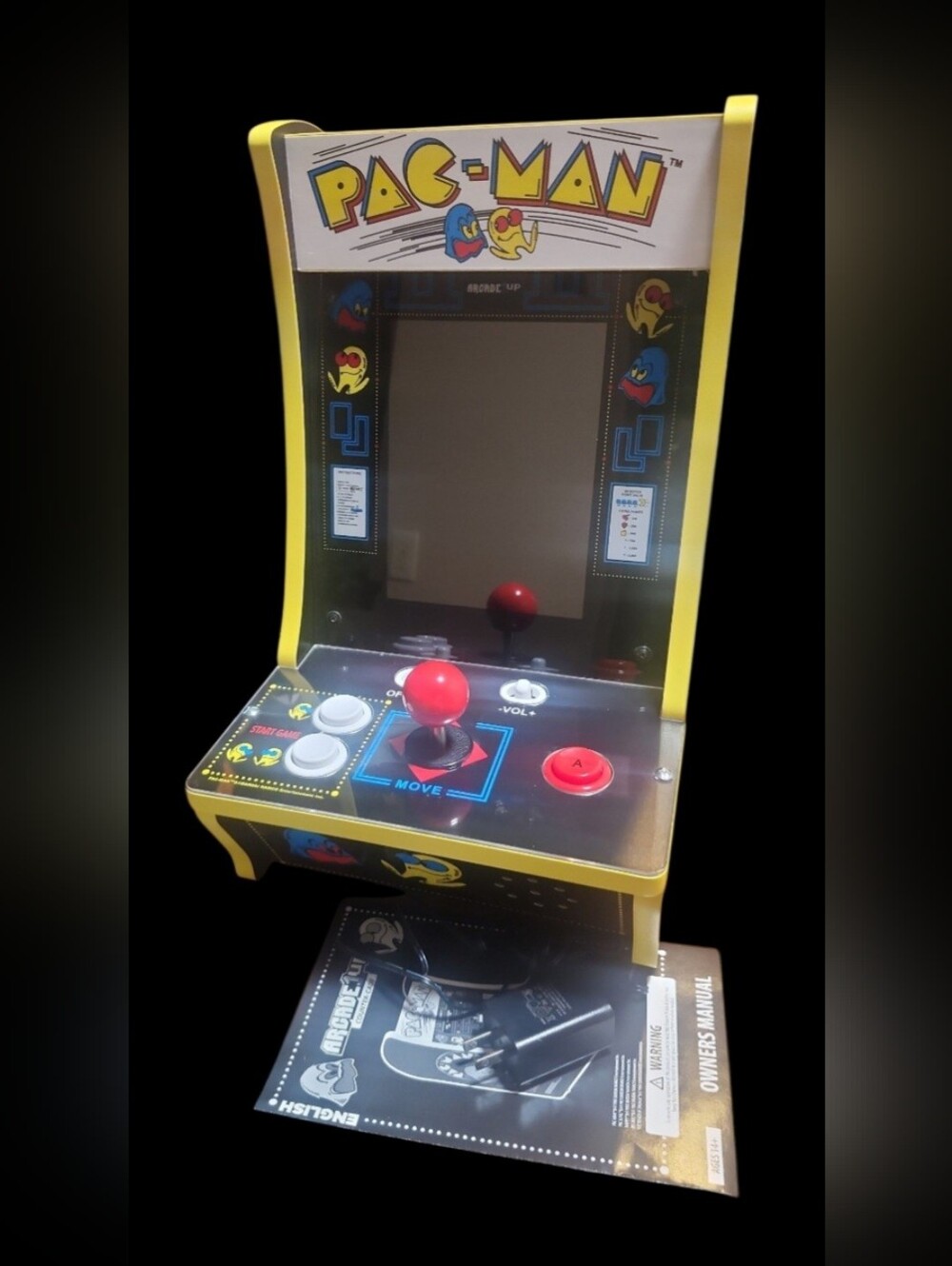 Pac Man Yellow Retro Arcade Mini Game Console